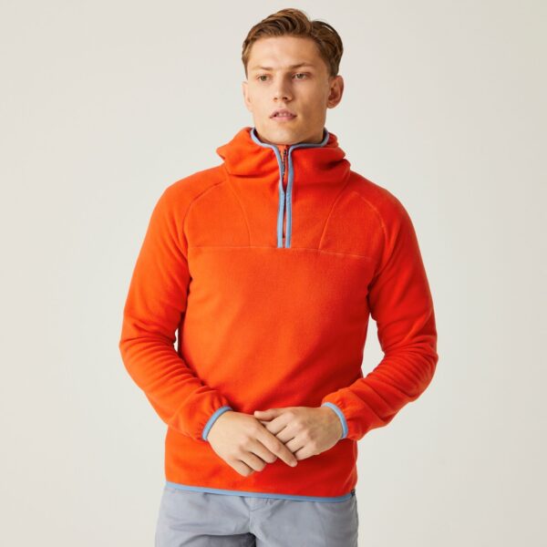Men Fleece Hoody Rusty Orange