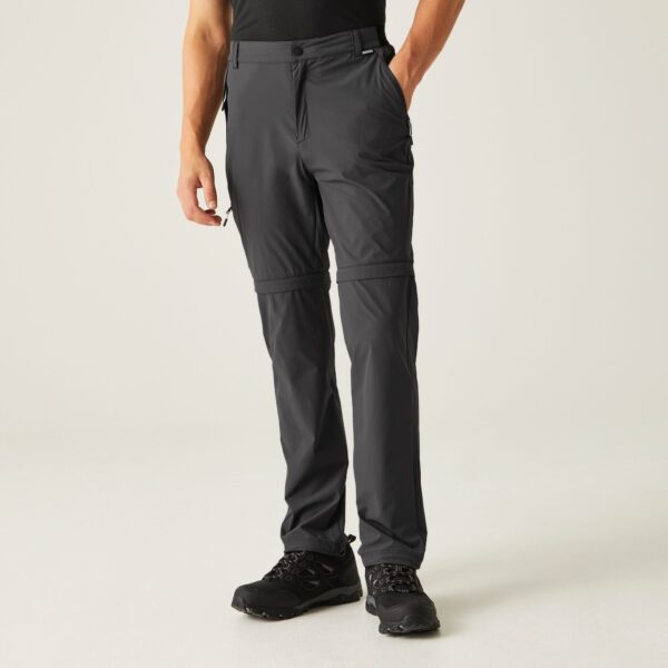 Men Zip Off Packaway Trousers Ash