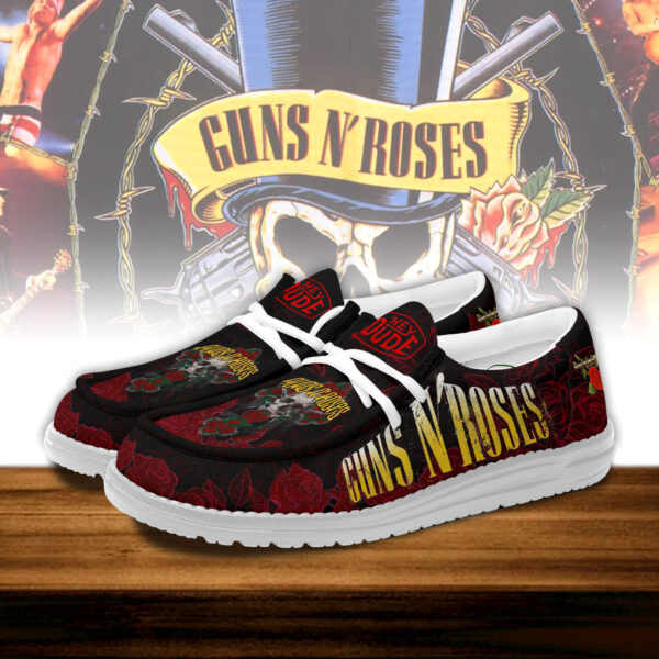 Tubopro Guns N Roses Hey Dude Shoes For Men And Women - Image 3