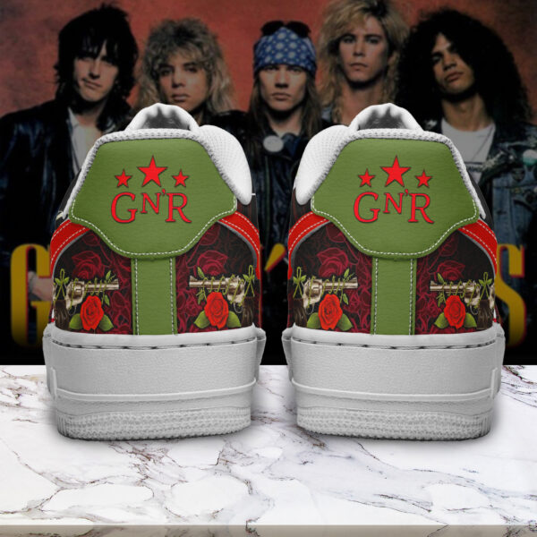 Tubopro Guns N Roses Air Low-Top Sneakers Shoes For Men And Women - Image 3