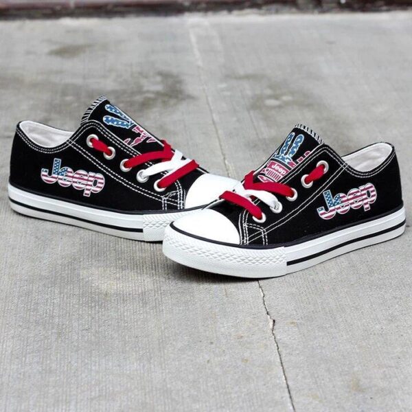 Tubopro Jeep Low Top Canvas Sneakers Shoes For Men And Women - Image 6