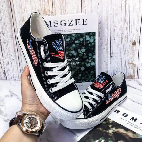 Tubopro Jeep Low Top Canvas Sneakers Shoes For Men And Women - Image 4