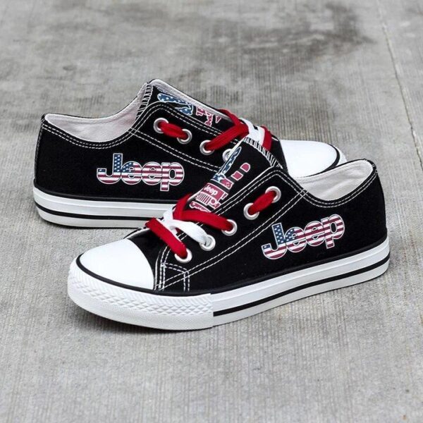 Tubopro Jeep Low Top Canvas Sneakers Shoes For Men And Women - Image 2