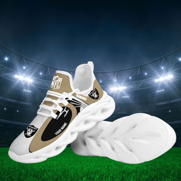 Tubopro Las Vegas Raiders Max Soul Shoes Sneakers For Men And Women - Image 2