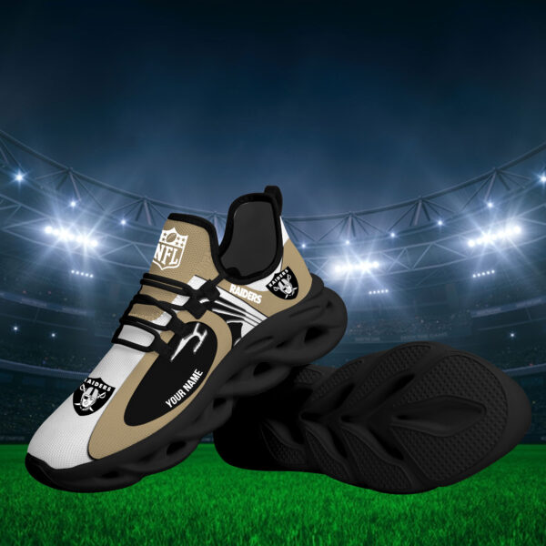 Tubopro Las Vegas Raiders Max Soul Shoes Sneakers For Men And Women