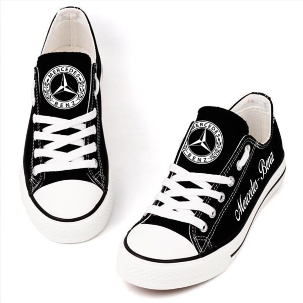 Tubopro Mercedes Low Top Canvas Sneakers Shoes For Men And Women - Image 2