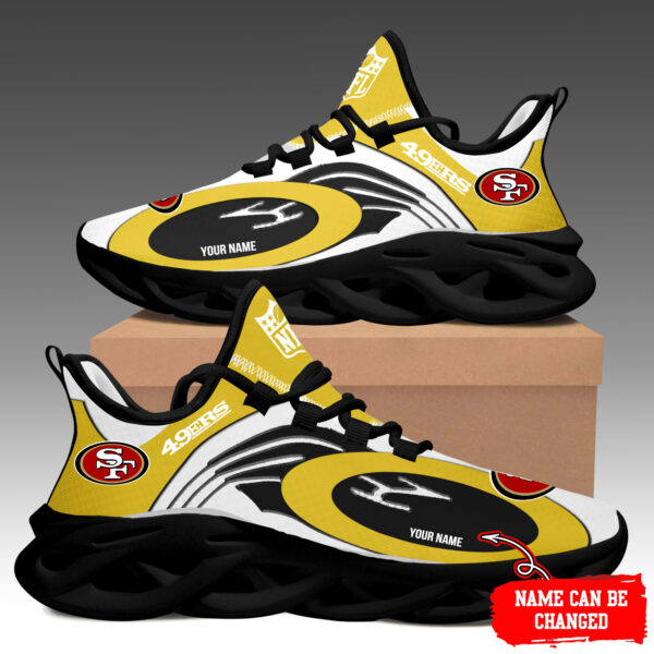 Tubopro San Francisco 49ers Max Soul Shoes Sneakers For Men And Women - Image 2