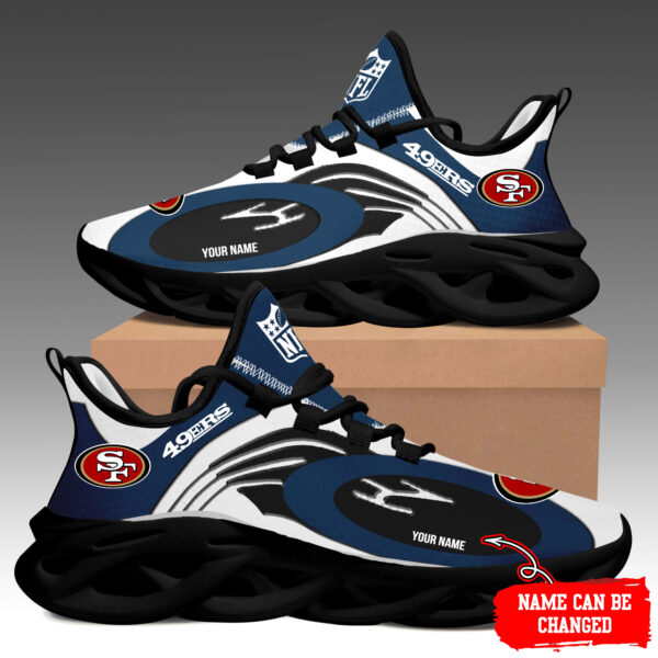 Tubopro San Francisco 49ers Max Soul Shoes Sneakers For Men And Women - Image 2