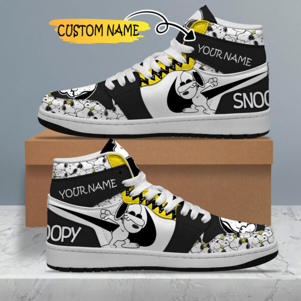 Tubopro Snoopy AJ1 High Sneakers Shoes For Men And Women - Image 4