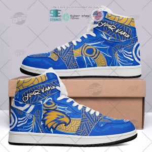 Tubopro West Coast Eagles AFL AJ1 High Sneakers Shoes For Men And Women