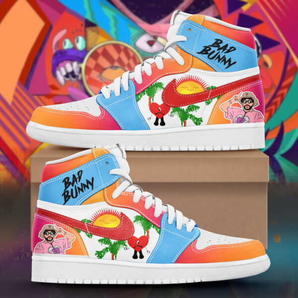 Tubopro Bad Bunny AJ1 High Sneakers Shoes For Men And Women - Image 2