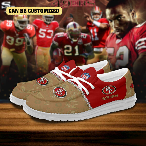Tubopro San Francisco 49ers Personalized Hey Dude Shoes For Men - Image 3