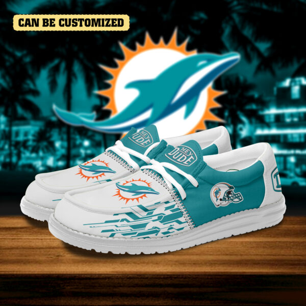 Tubopro Miami Dolphins Personalized Hey Dude Shoes For Men - Image 2