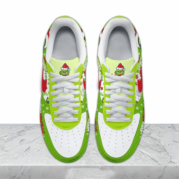 Tubopro The Grinch Air Low-Top Sneakers Shoes For Men And Women - Image 2