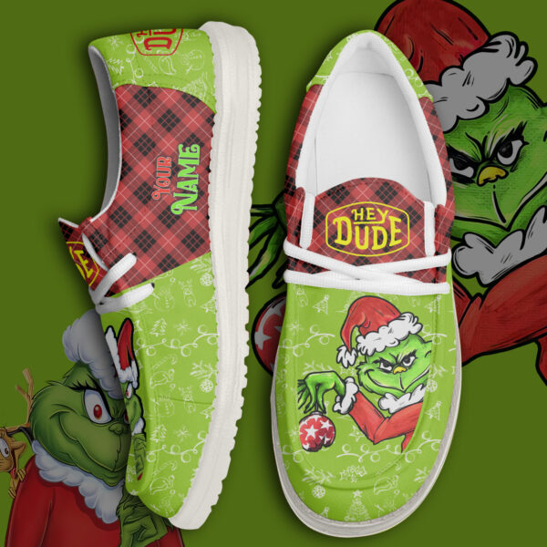 Tubopro The Grinch Personalized Hey Dude Shoes For Men And Women