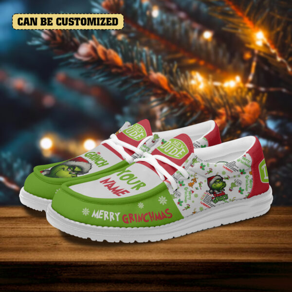 Tubopro The Grinch Personalized Hey Dude Shoes For Men And Women - Image 3