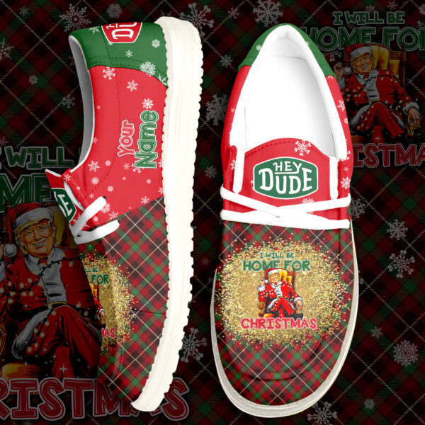 Tubopro Donald Trump Christmas Personalized Hey Dude Shoes For Men And Women