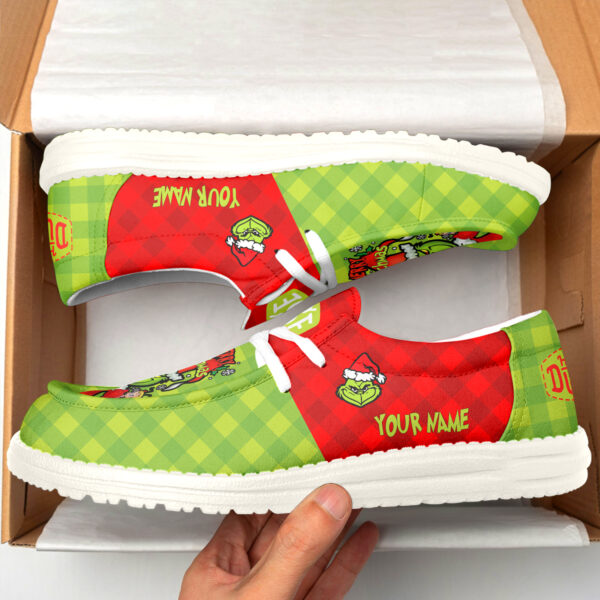 Tubopro The Grinch Christmas Personalized Hey Dude Shoes For Men And Women - Image 2
