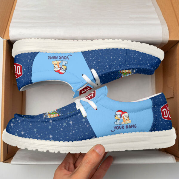 Tubopro Bluey christmas Personalized Hey Dude Shoes For Men - Image 2