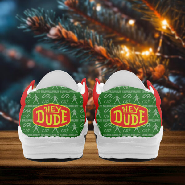 Tubopro Cristiano Ronaldo And Grinch Personalized Hey Dude Shoes For Men And Women - Image 3