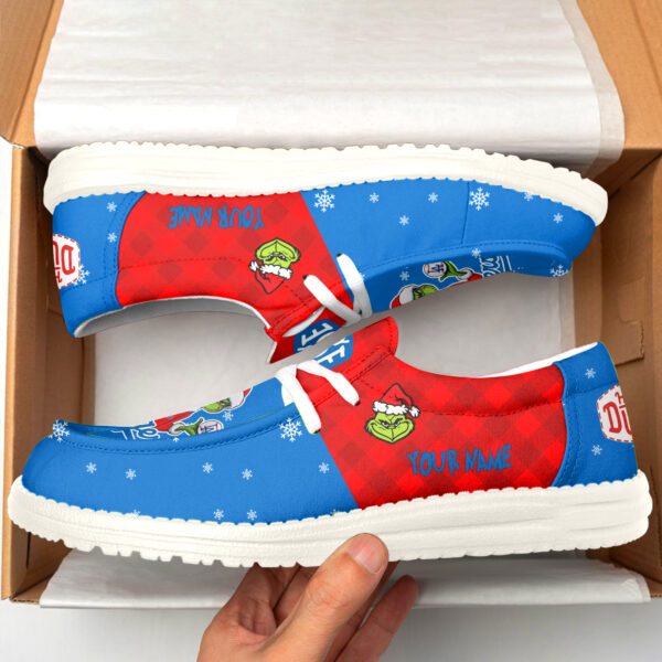 Tubopro The Grinch & Los Angeles Dodgers Personalized Hey Dude Shoes For Men And Women - Image 2
