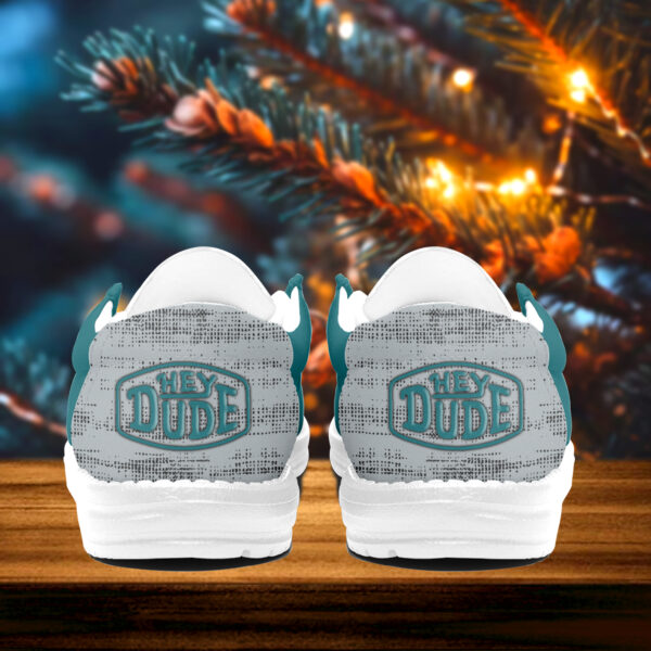 Tubopro The Grinch & Philadelphia Eagles Personalized Hey Dude Shoes For Men And Women - Image 3