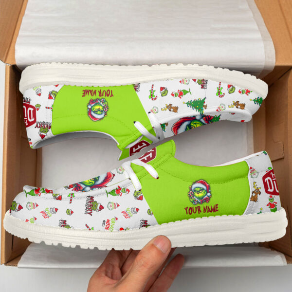 Tubopro The Grinch Christmas Personalized Hey Dude Shoes For Men And Women - Image 3