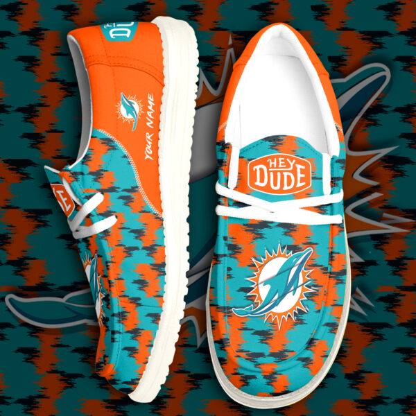 Tubopro Miami Dolphins Personalized Hey Dude Shoes For Men And Women