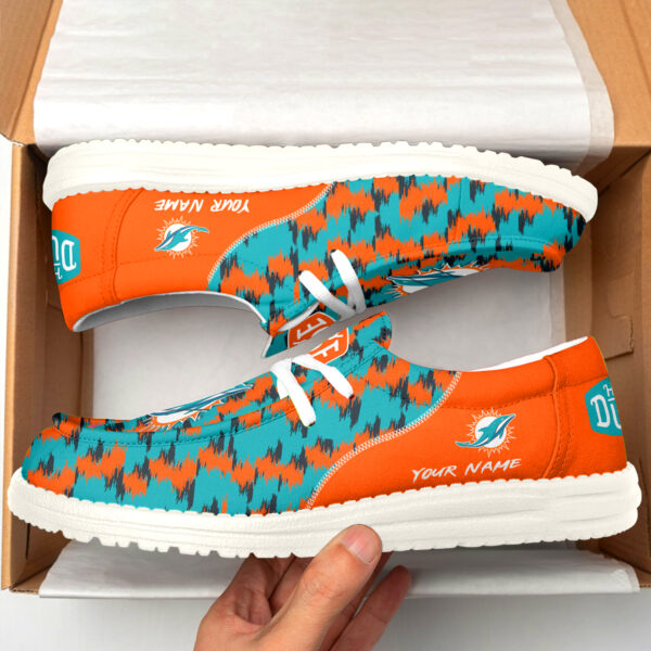 Tubopro Miami Dolphins Personalized Hey Dude Shoes For Men And Women - Image 2