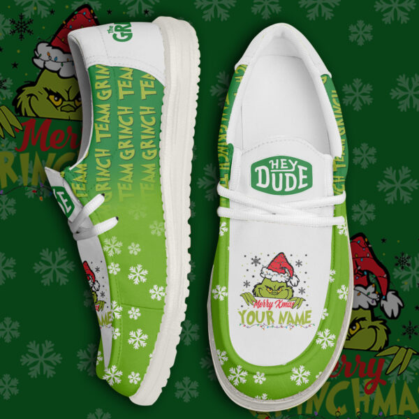 Tubopro The Grinch Christmas Personalized Hey Dude Shoes For Men And Women