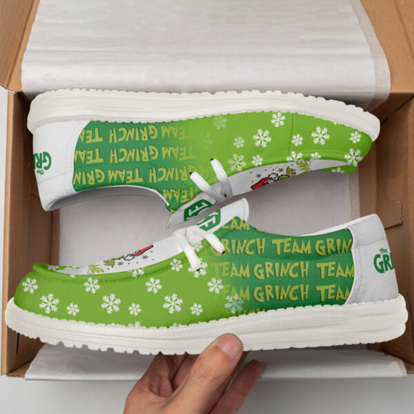 Tubopro The Grinch Christmas Personalized Hey Dude Shoes For Men And Women - Image 2