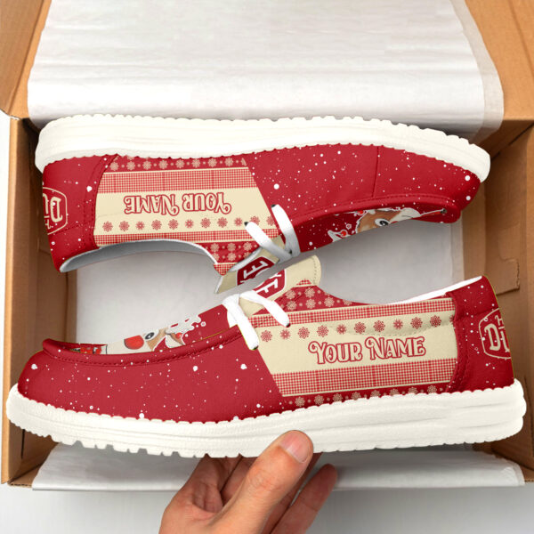 Tubopro Reindeer Christmas Personalized Hey Dude Shoes For Men And Women - Image 2