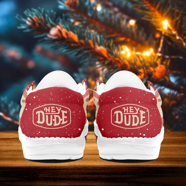 Tubopro Reindeer Christmas Personalized Hey Dude Shoes For Men And Women - Image 3