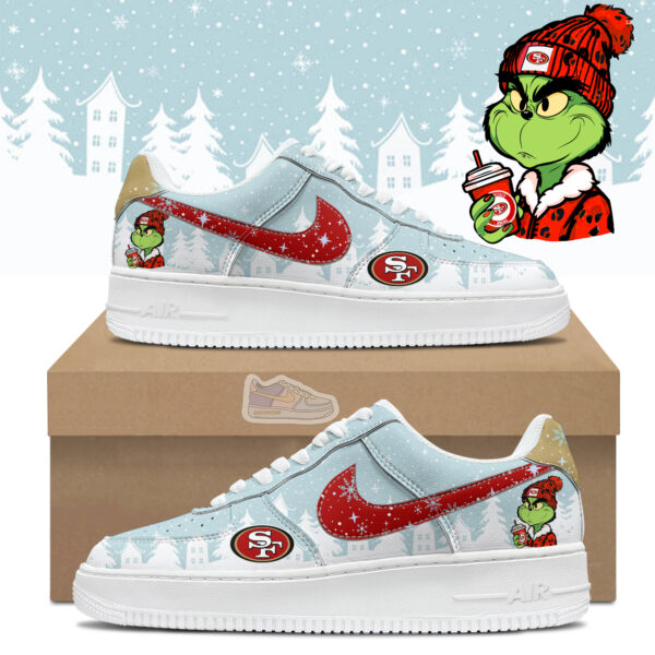 Tubopro 49ers Football Grinchmas Air Low-Top Sneakers Shoes For Men And Women