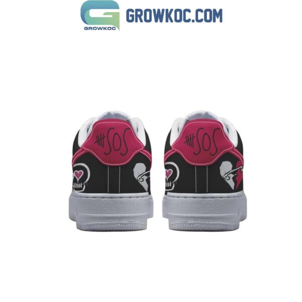 Tubopro 5 Seconds of Summer Air Low-Top Sneakers Shoes For Men And Women - Image 3