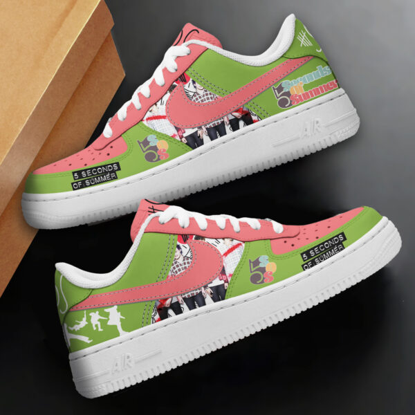 Tubopro 5 Seconds of Summer Air Low-Top Sneakers Shoes For Men And Women - Image 2