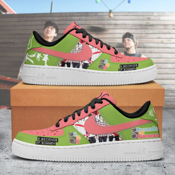 Tubopro 5 Seconds of Summer Air Low-Top Sneakers Shoes For Men And Women - Image 3