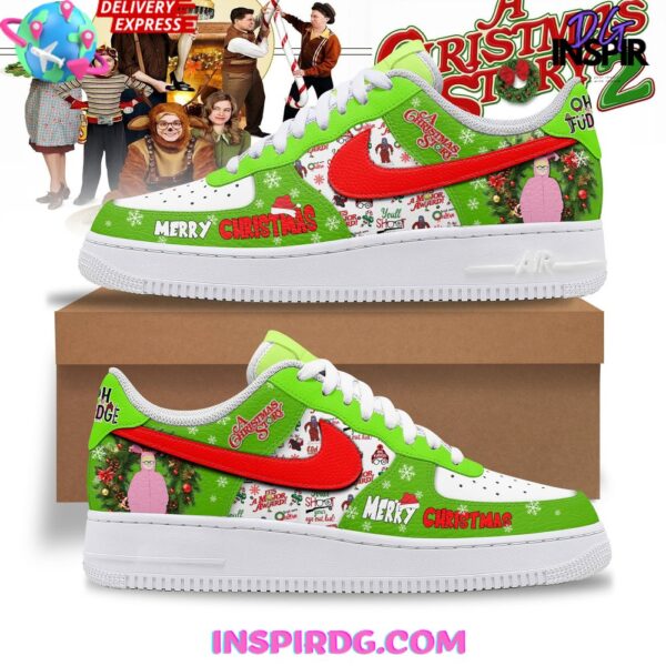 Tubopro A Christmas Story Merry Christmas Air Low-Top Sneakers Shoes For Men And Women