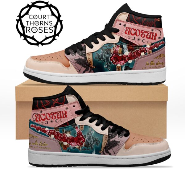 Tubopro A Court of Thorns and Roses AJ1 High Sneakers Shoes For Men And Women