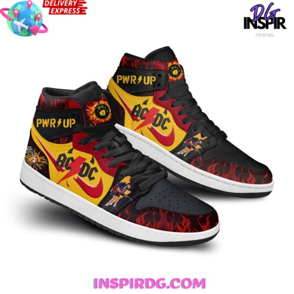 Tubopro ACDC AJ1 High Sneakers Shoes For Men And Women - Image 4