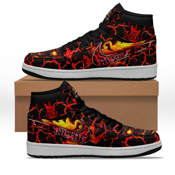 Tubopro ACDC AJ1 High Sneakers Shoes For Men And Women - Image 3