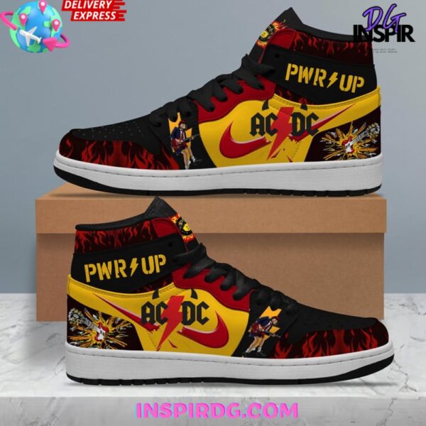 Tubopro ACDC AJ1 High Sneakers Shoes For Men And Women - Image 2