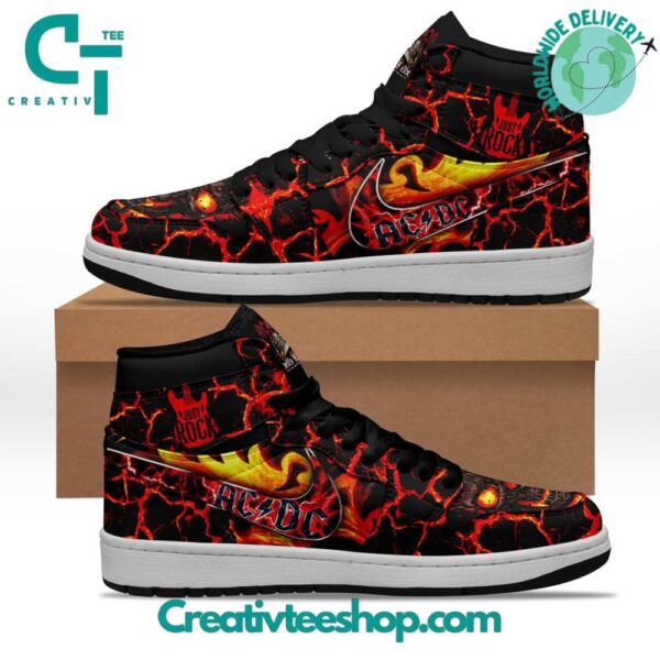 Tubopro ACDC AJ1 High Sneakers Shoes For Men And Women - Image 3