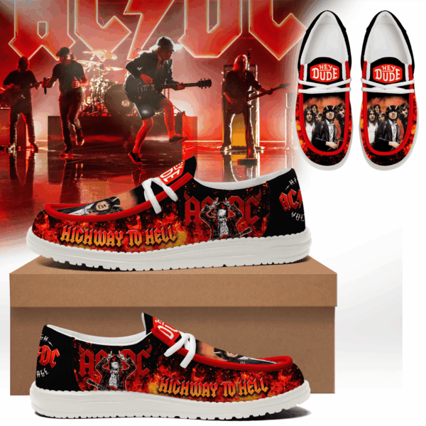 Tubopro ACDC Personalized Hey Dude Shoes For Men And Women