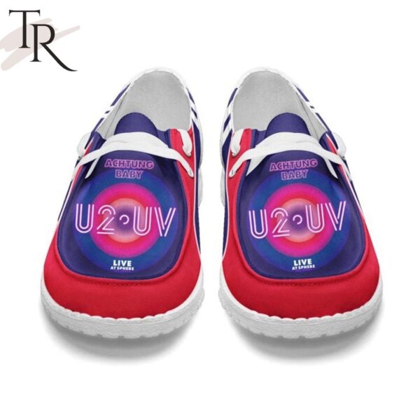 Tubopro Achtung Baby U2 UV Personalized Hey Dude Shoes For Men And Women - Image 4