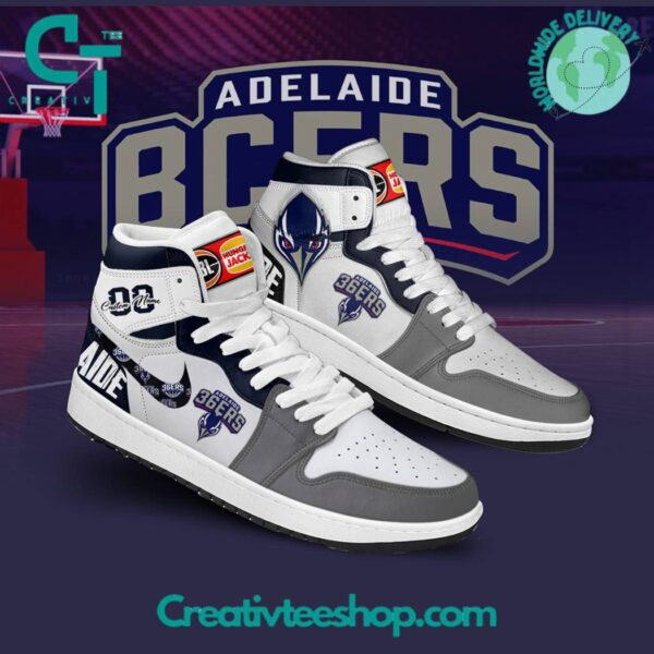 Tubopro Adelaide 36ers AJ1 High Sneakers Shoes For Men And Women - Image 3