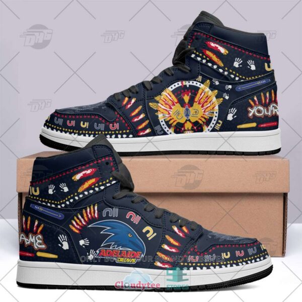 Tubopro Adelaide Crows AFL AJ1 High Sneakers Shoes For Men And Women