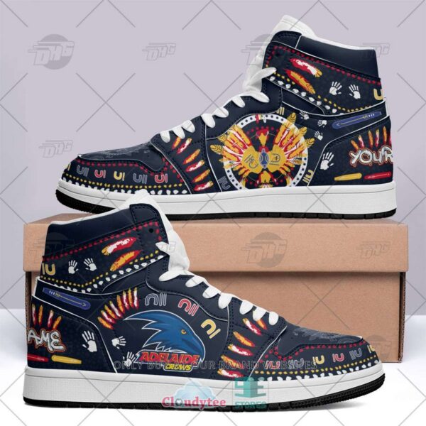 Tubopro Adelaide Crows AFL AJ1 High Sneakers Shoes For Men And Women - Image 2
