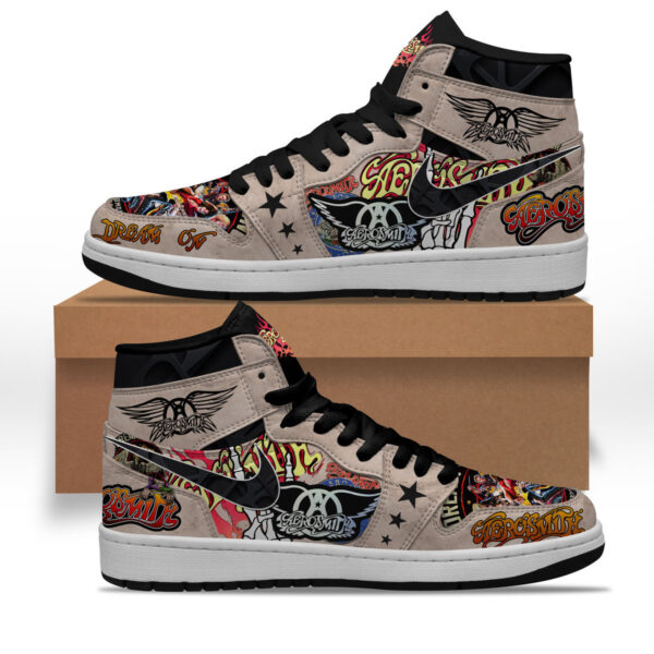 Tubopro Aerosmith AJ1 High Sneakers Shoes For Men And Women - Image 2