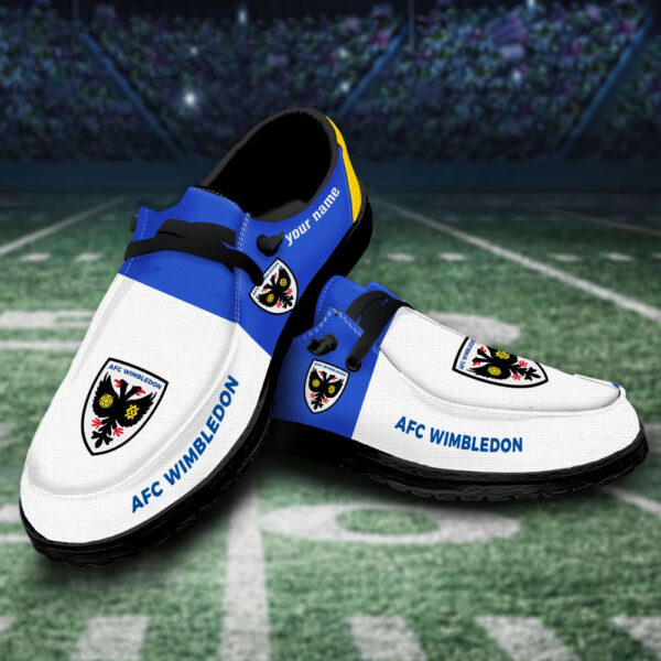 Tubopro AFC Wimbledon Personalized Hey Dude Shoes For Men And Women - Image 3
